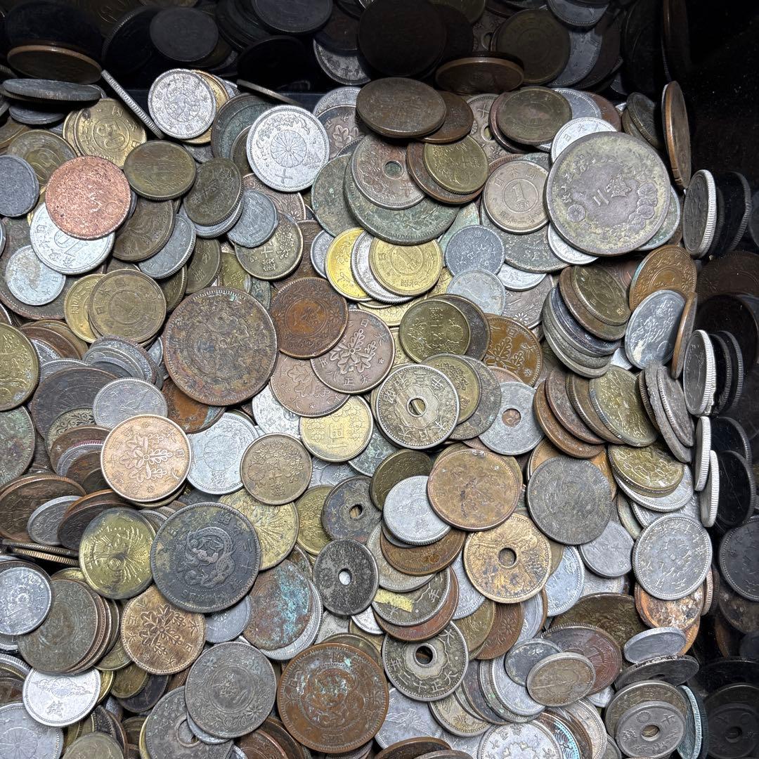 ⑤ジャンク古銭まとめ売り 約5kg 在庫処分品