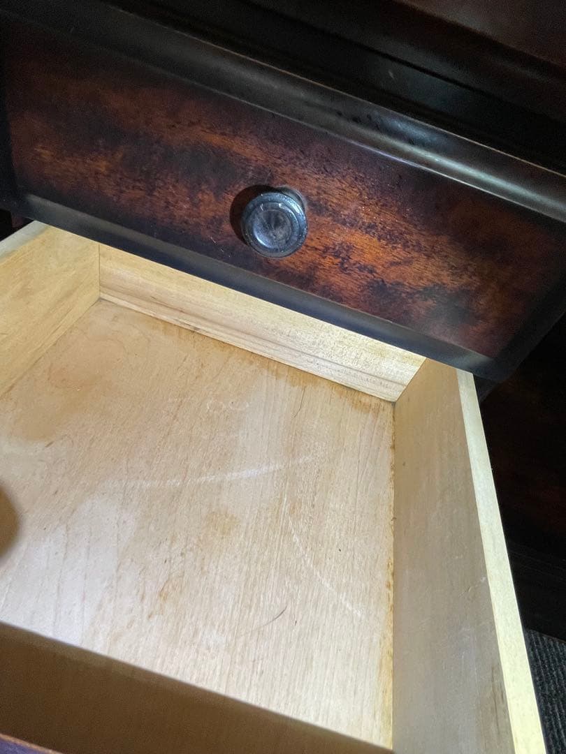 送料無料　北海道民芸家具/キャビネット/食器棚/本棚/カップボード