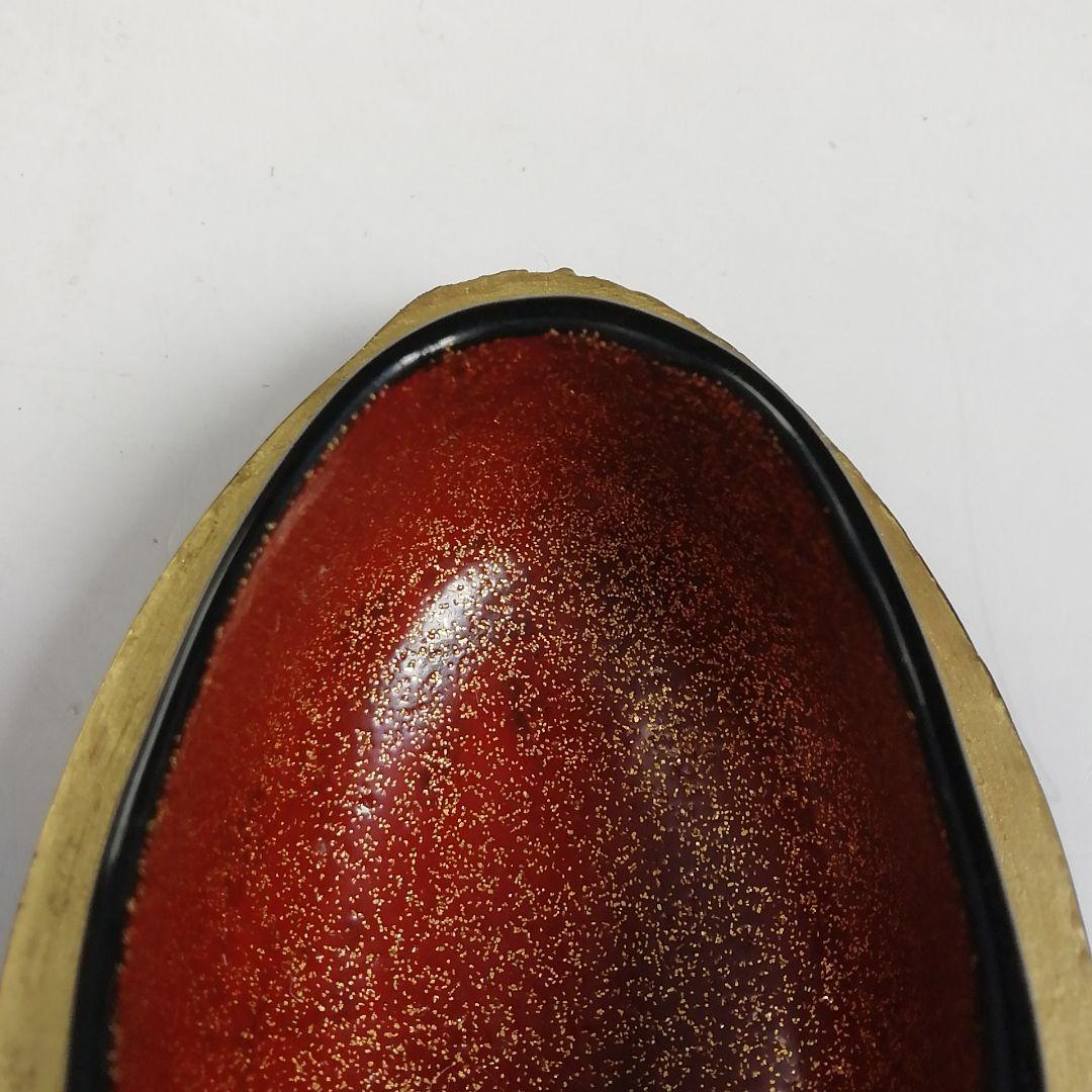 Ｗ１５　香合　『茄子　香合』『塗師　楽堂 作』　共箱　茶道具