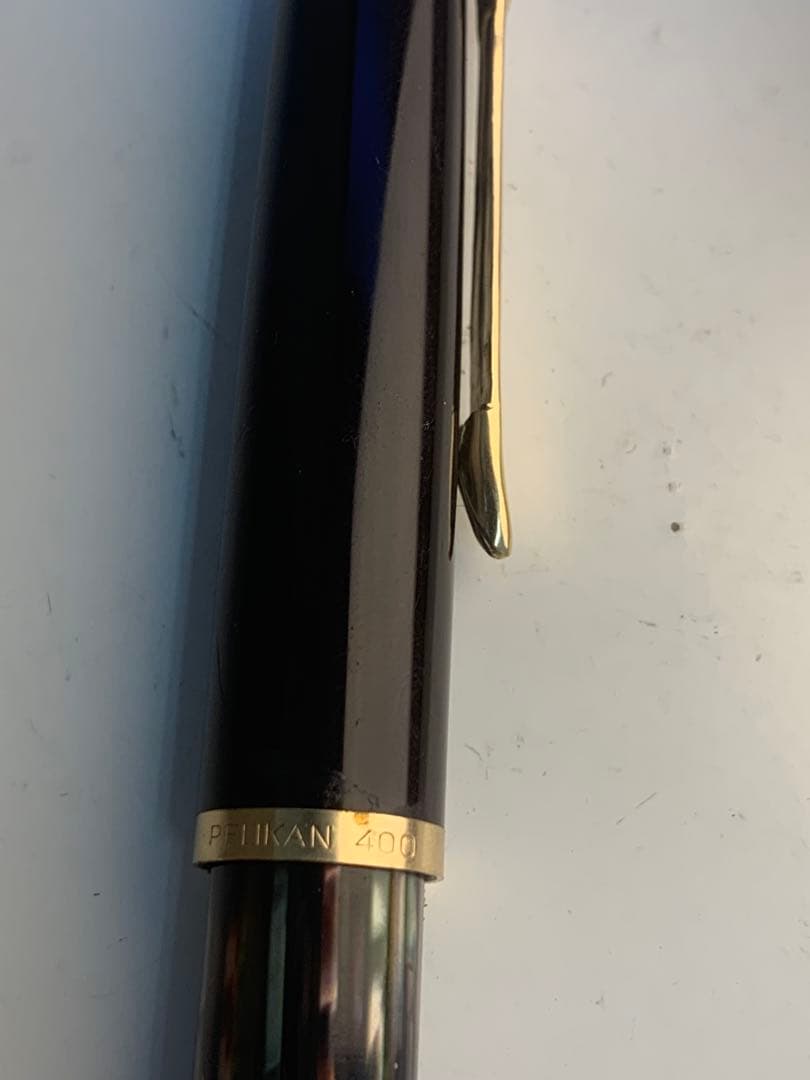 Pelikan 400 ペリカン　F 740-585 万年筆万年筆 黒 金