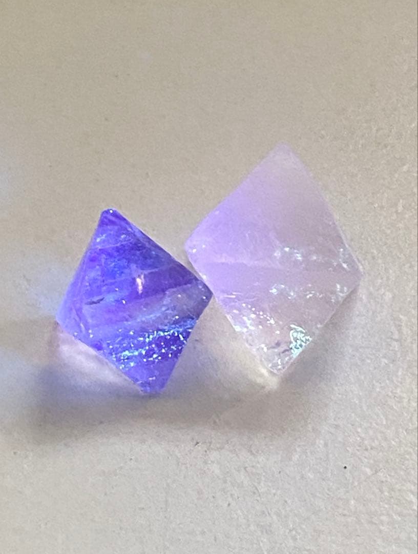 八面体 フローライト　ビンガム産　イリノイ産　12個セット　蛍石　鉱物標本