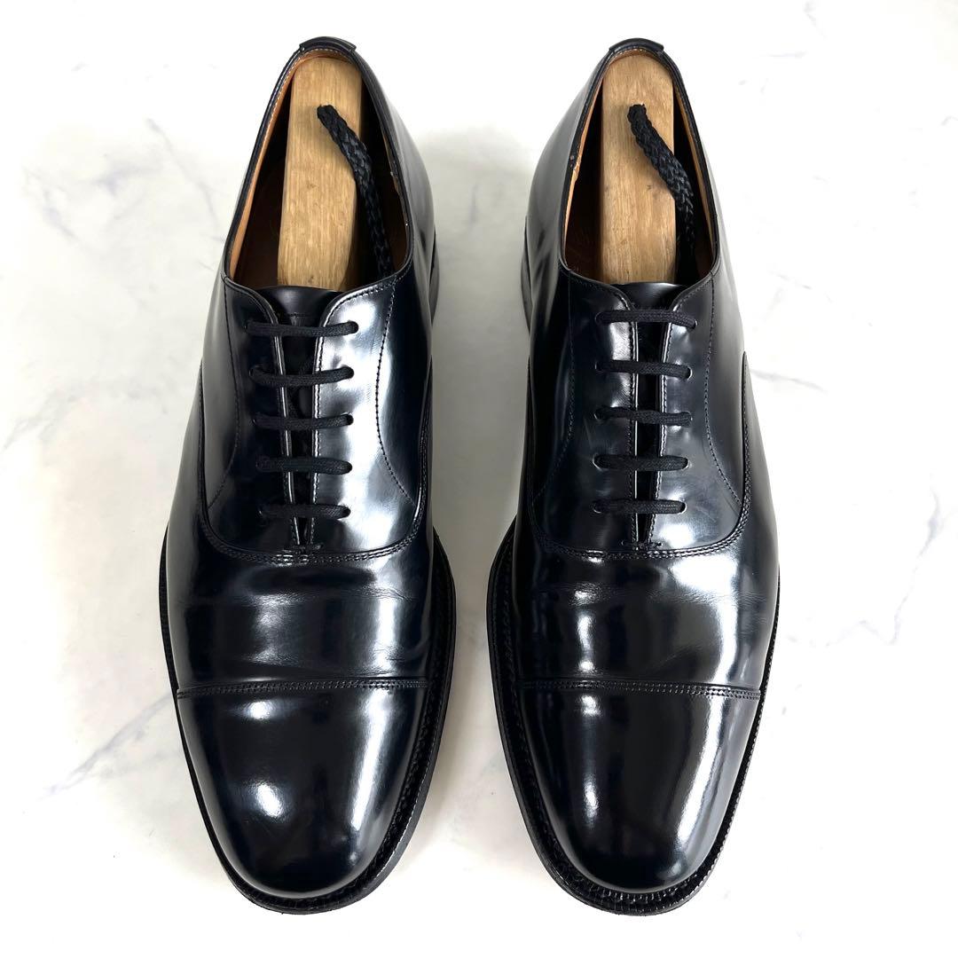 美品 チャーチ UK6 25.0 コンサル ストレートチップ 173 ラスト 黒