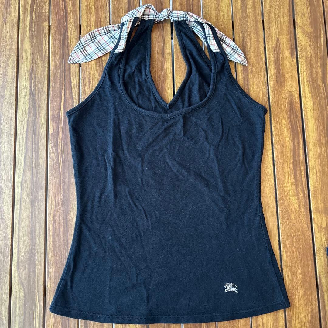 BURBERRY BLUE LABEL ノースリーブ　ホルダーネック