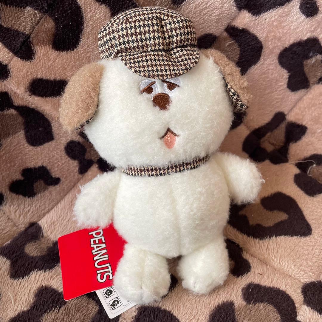 【希少／タグ付き】スヌーピー オラフ チョコチェック ぬいぐるみ S レア