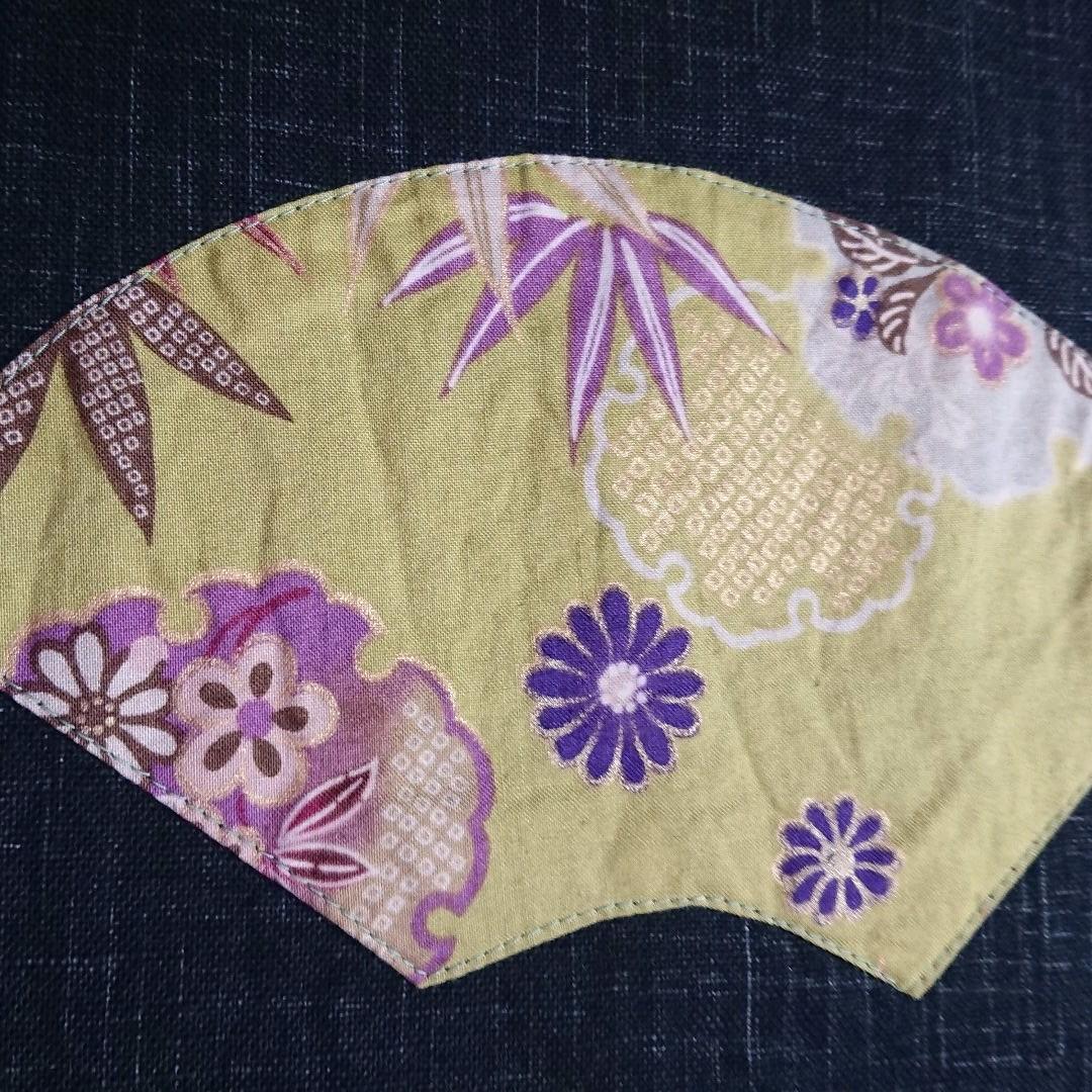 ★コレクション・上品で高級感漂う 和工房れおん・【金彩のれん 】花柄着物デザイン