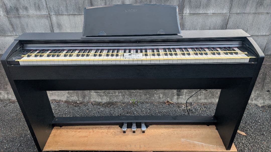 送料込み CASIO 電子ピアノ PX-735 BLACK 2011年製 美品