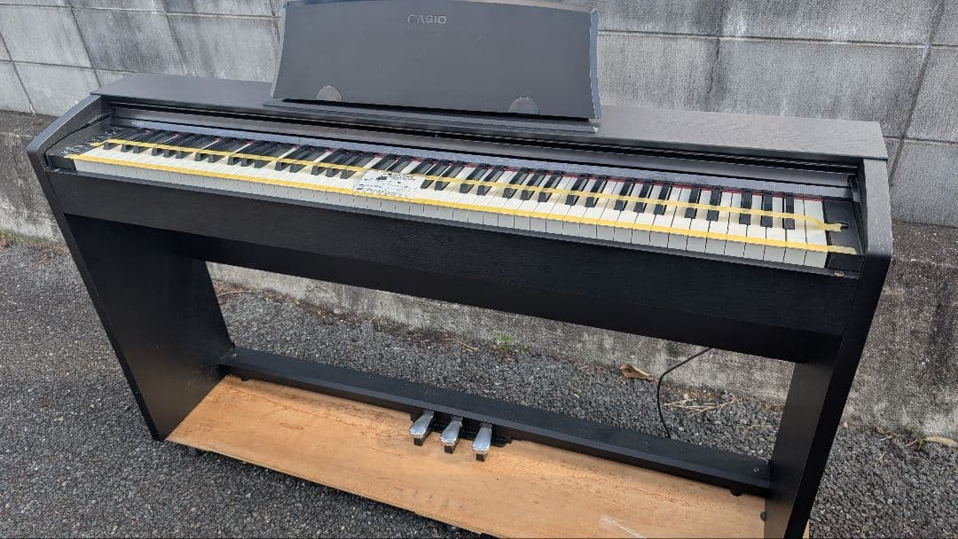 送料込み CASIO 電子ピアノ PX-735 BLACK 2011年製 美品