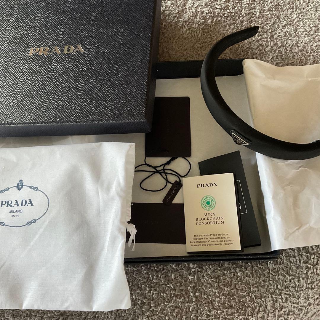 【新品✨✨】PRADA Re-Nylonブラック ヘアバンド