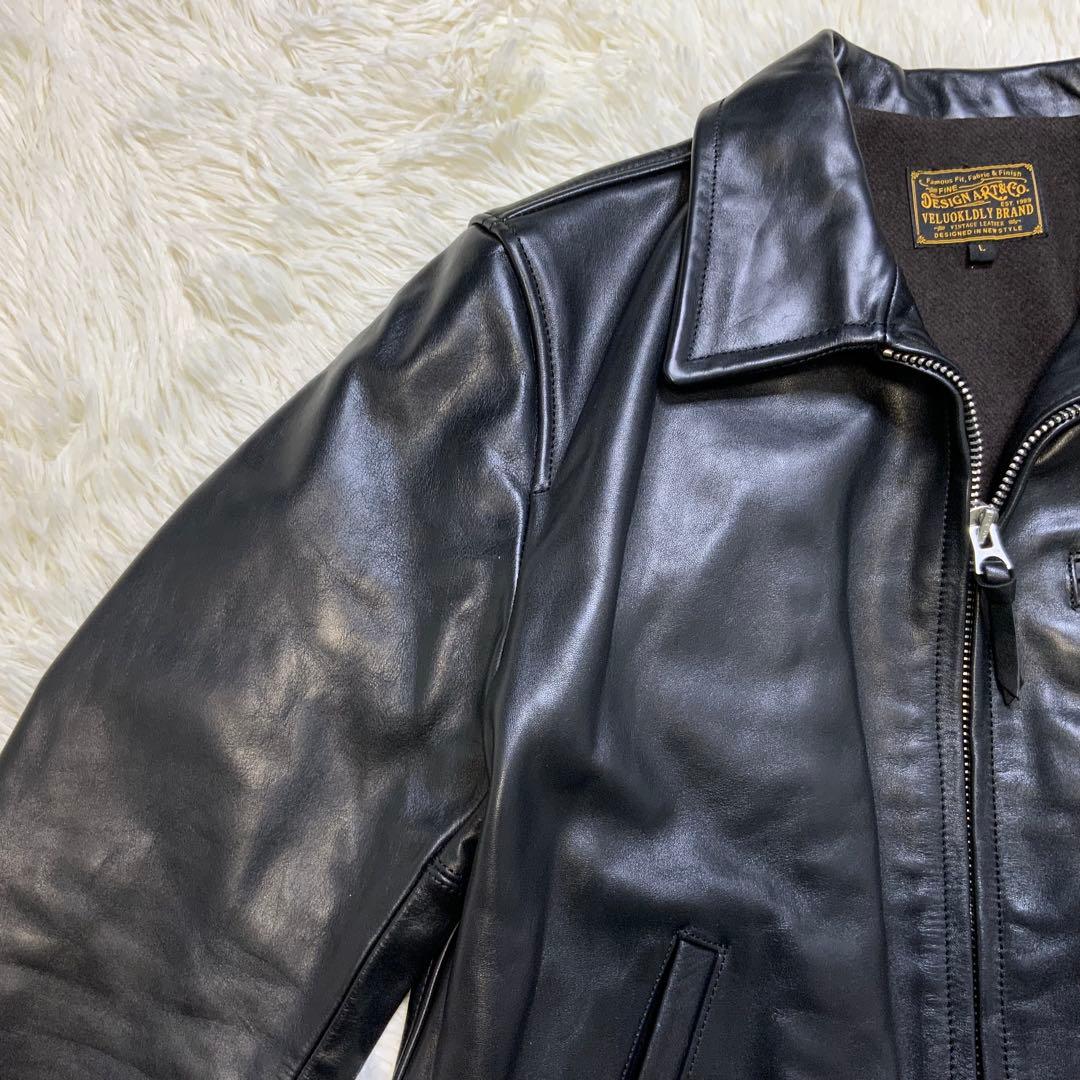 VELUOKLDLY ホースハイド レザージャケット Ｌヴェルオックリー 馬革