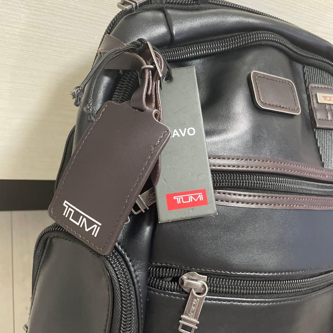 新品　TUMI VAVA ビジネスバッグ 黒/茶 レザー　BRAVO
