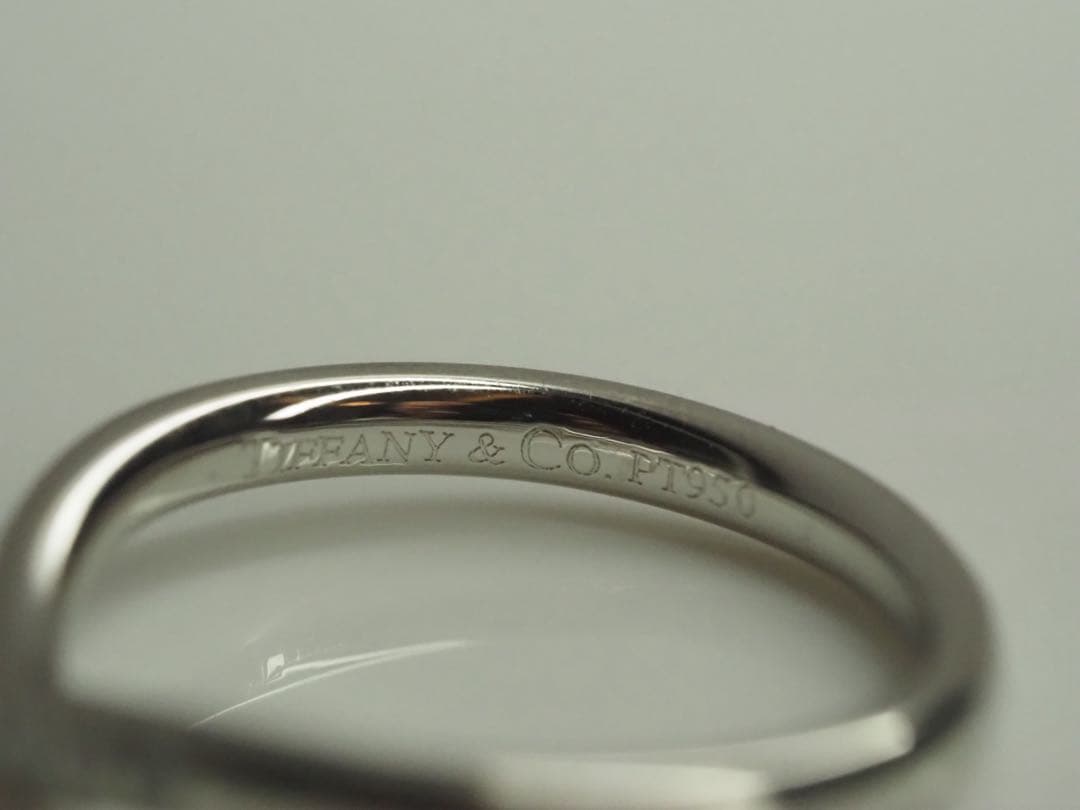 TIFFANY&Co. ティファニー　天然ダイヤモンド9Pカーブドリング　5.2