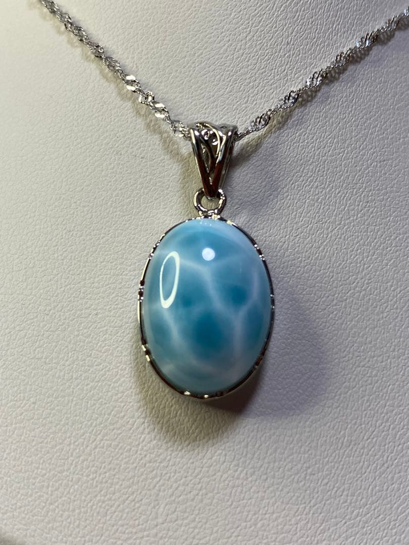 ラリマー　ドミニカ共和国産　ペンダントトップ　ハイクオリティ　天然石