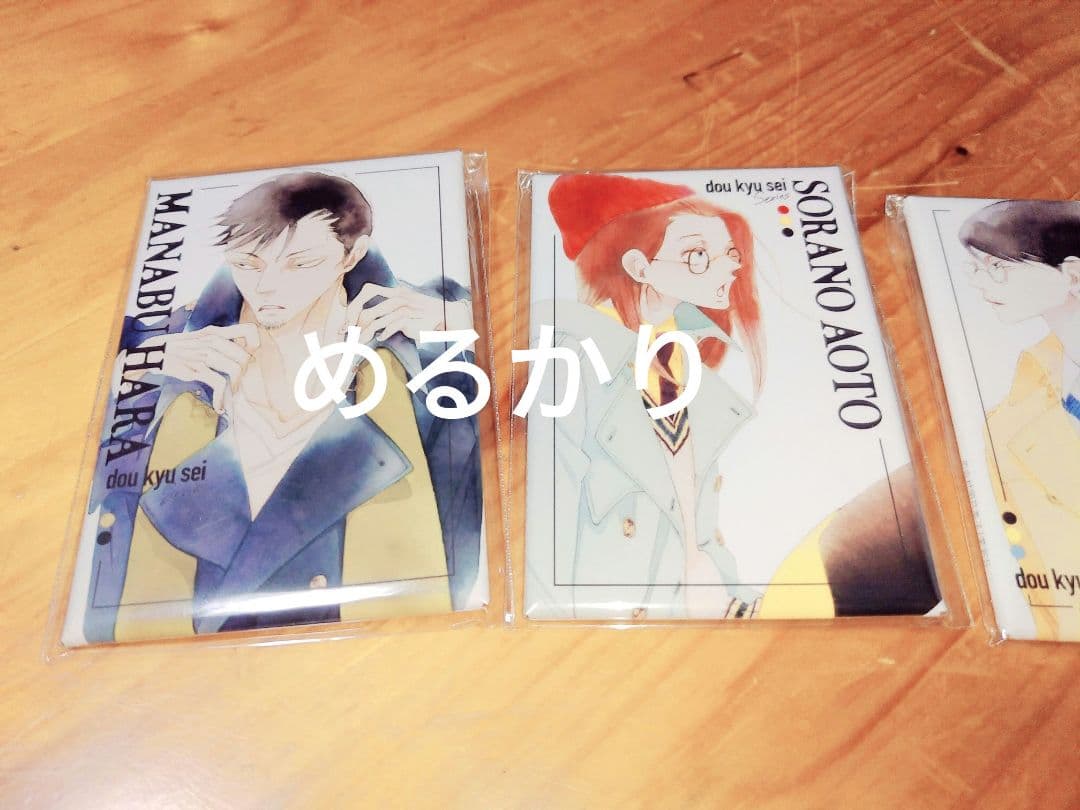 中村明日美子　OPERA展　スクエア缶バッジ　4種セット　原画展　blanc