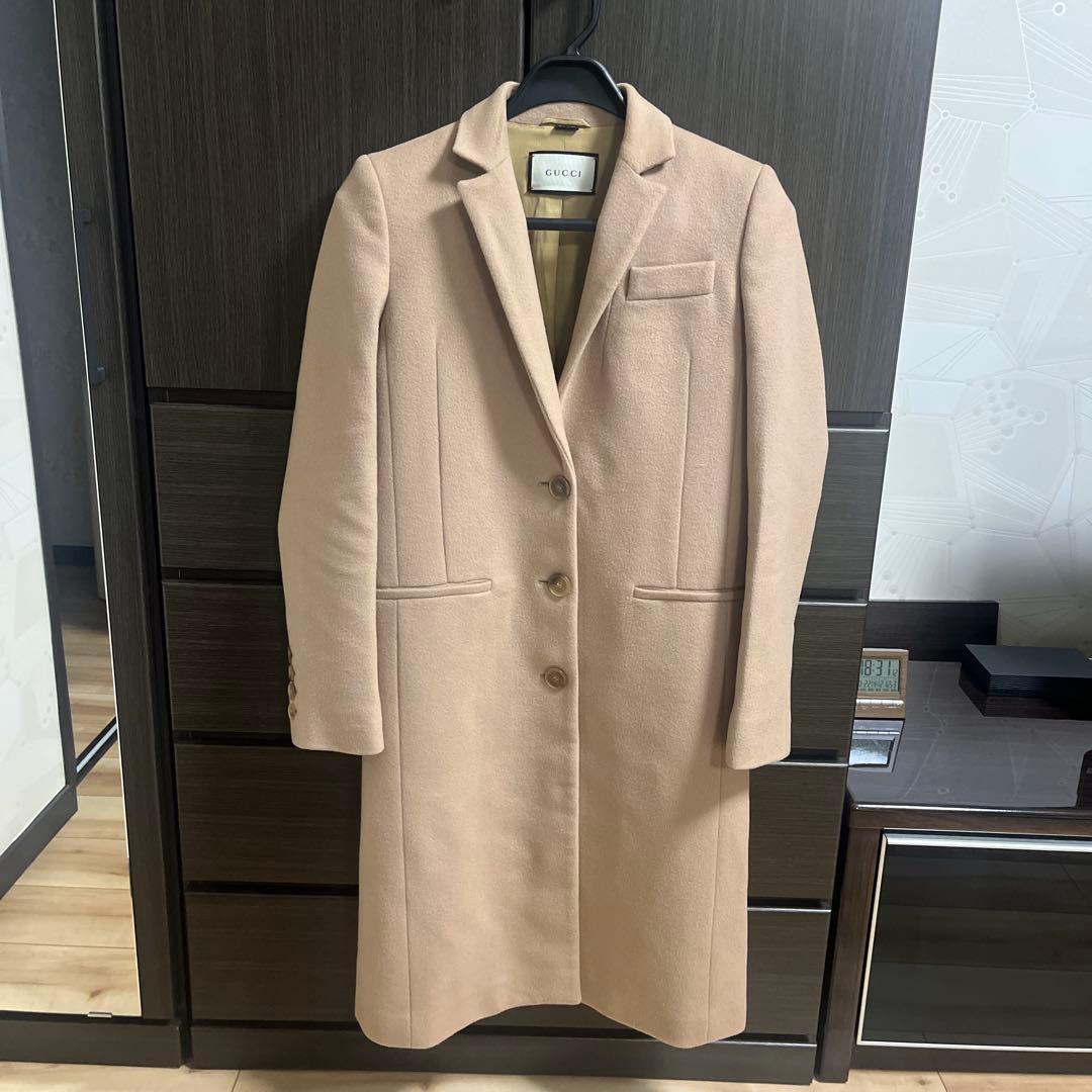 GUCCI ベージュ チェスターコート