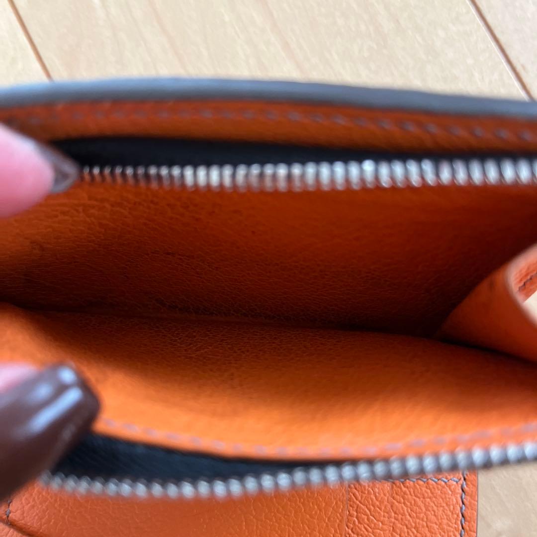 メゾンタクヤオレンジ レザー ケース