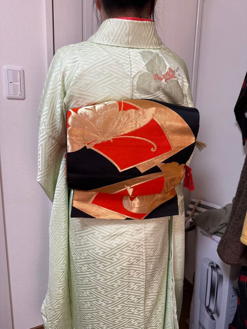 振袖フルセット◆身丈161◆豪華袋帯・長襦袢・小物一式・ショール・髪飾り付き◆