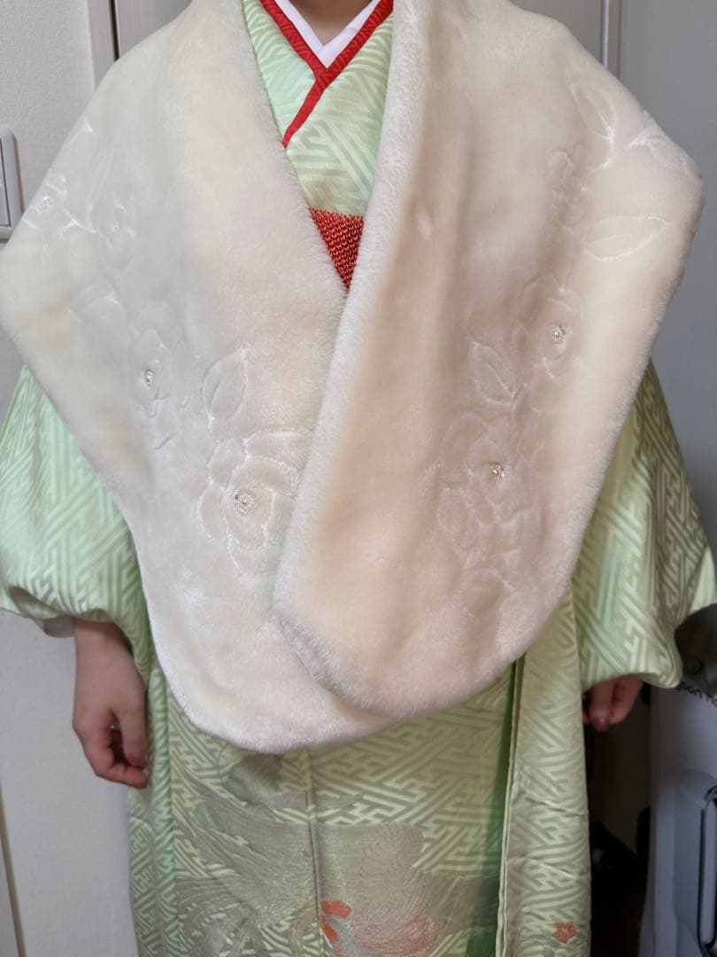 振袖フルセット◆身丈161◆豪華袋帯・長襦袢・小物一式・ショール・髪飾り付き◆