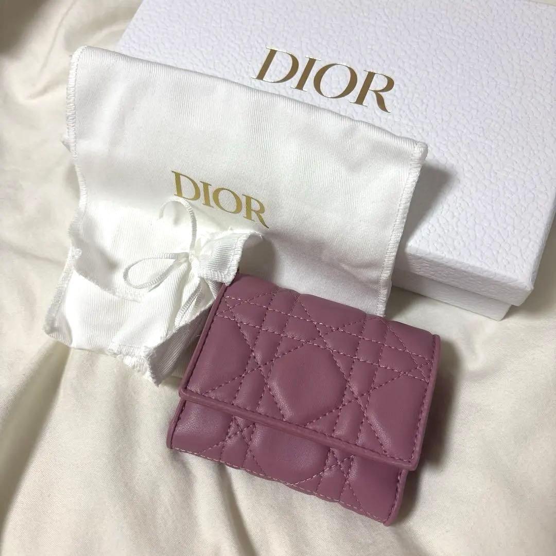 新品未使用:Dior ロータスウォレット ピンク ラベンダー 財布
