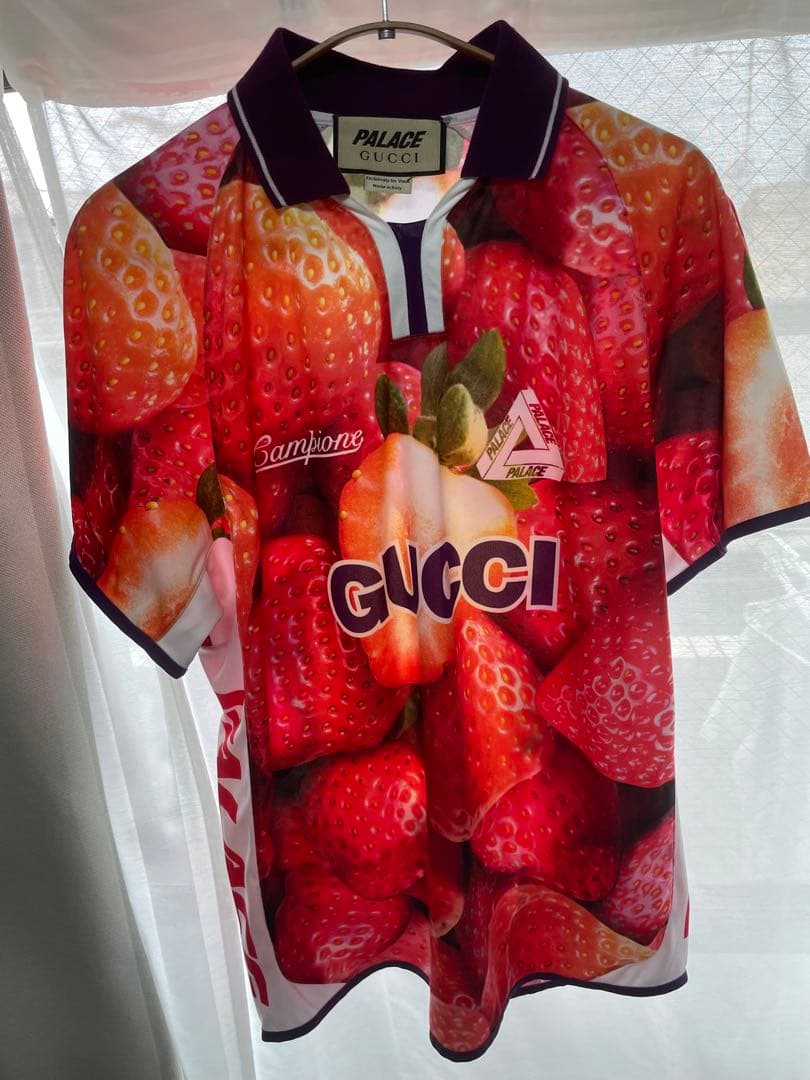 トップス PALACE X GUCCI STRAWBERRY JERSEY