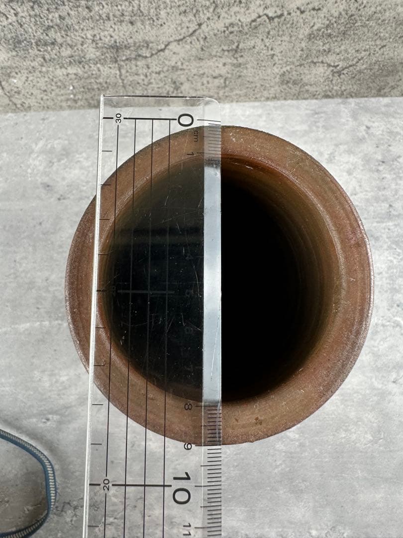 【未使用】備前焼　人間国宝 藤原雄 花入 共箱 共布 栞