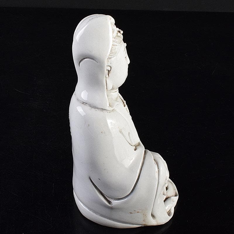 中国　徳化窯白磁　観音菩薩像　C　7889E