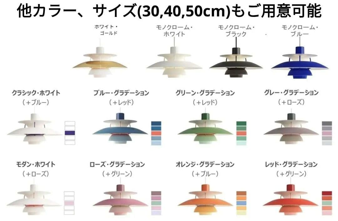 高品質版　ルイスポールセン　PH5　リプロダクト　30cm　ブルーグラデ
