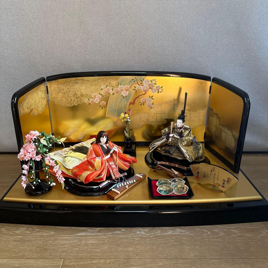 秀月　平安絵巻雛　雛人形