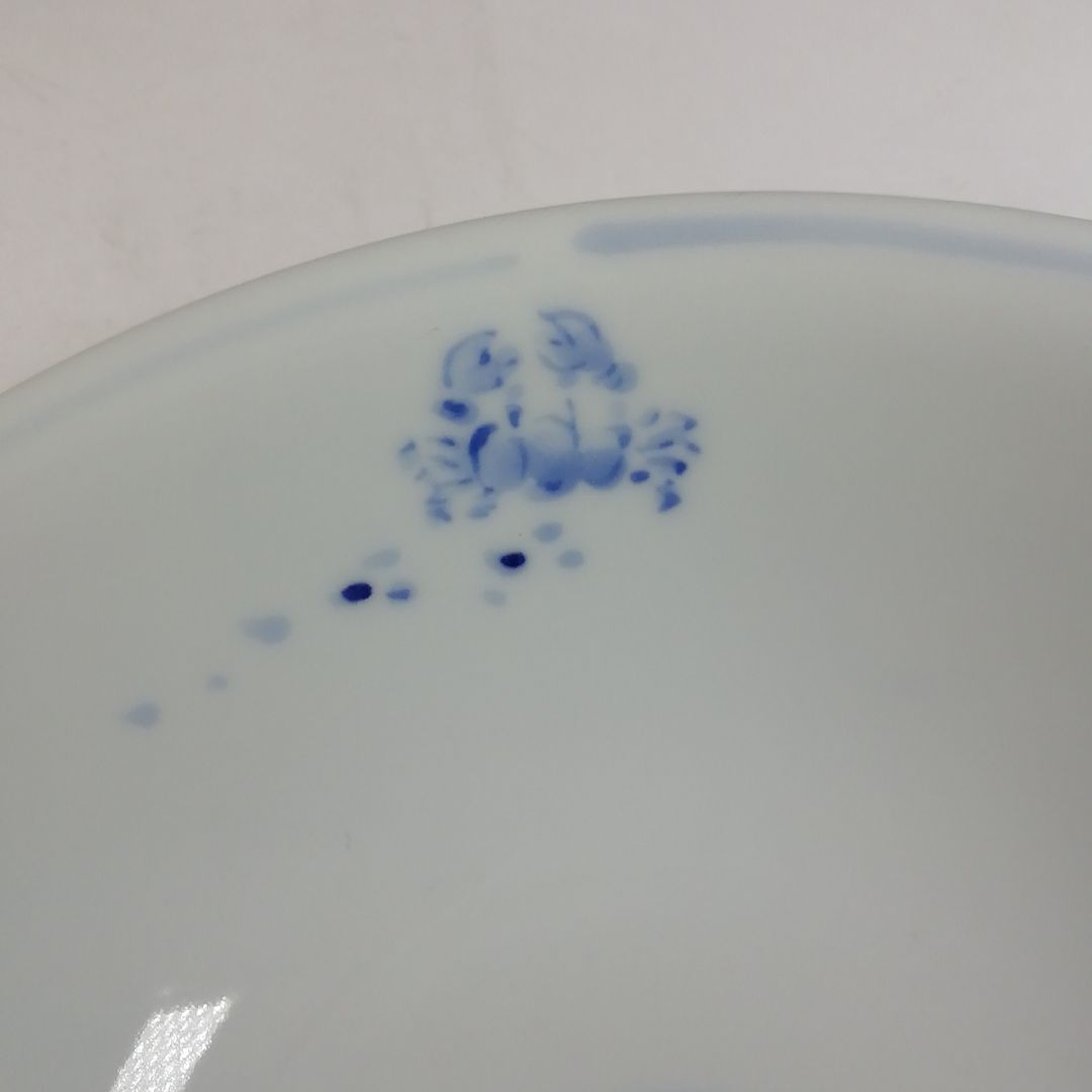 Ｔ７３０　茶碗　『染付　糸目　沢蟹』『平茶碗』『幸風 造』　共箱　抹茶碗　茶道具