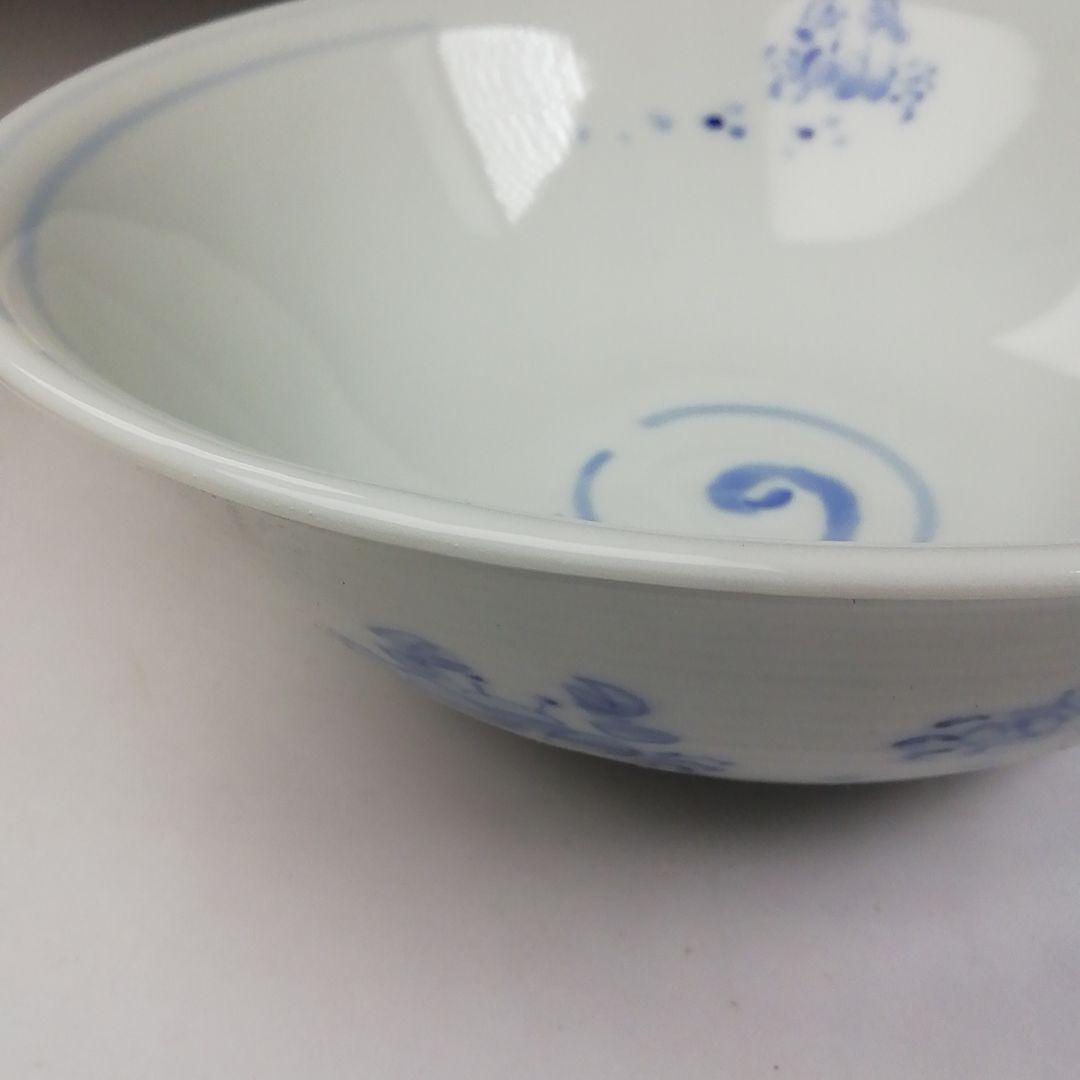 Ｔ７３０　茶碗　『染付　糸目　沢蟹』『平茶碗』『幸風 造』　共箱　抹茶碗　茶道具