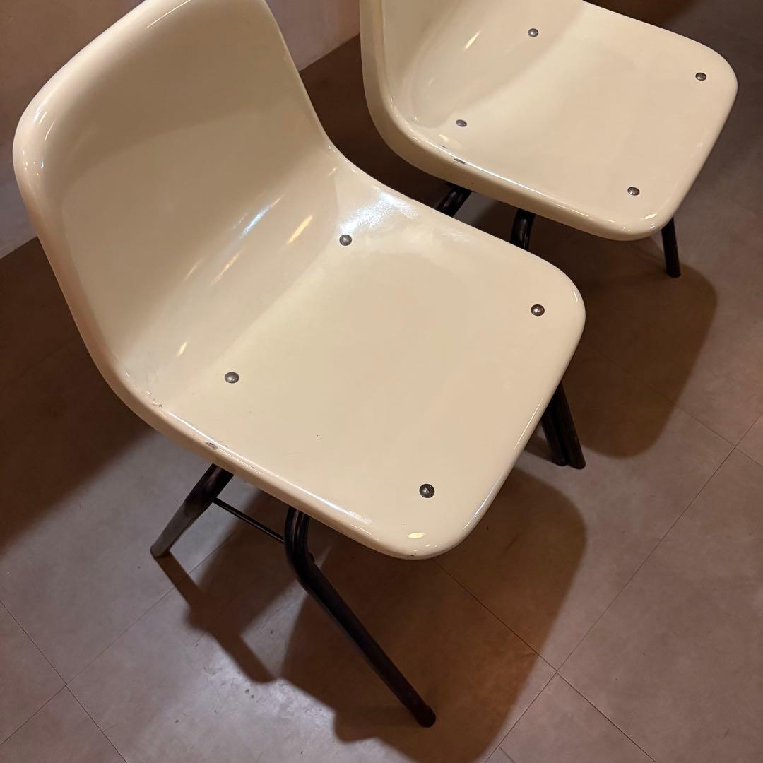 コトブキスタッキングチェア2脚　コトブキ　シェル　スクール　スタッキング　チェア