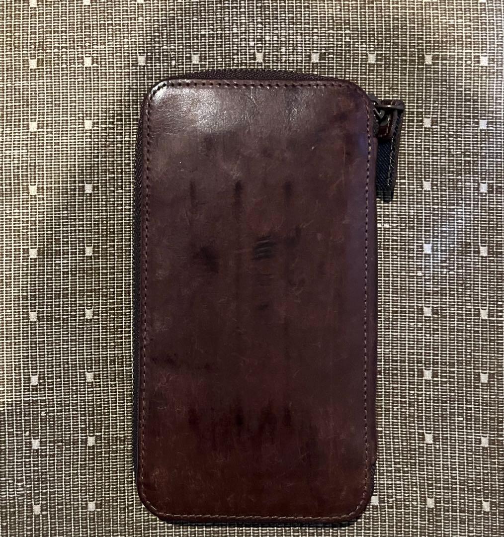 Ludditeラダイト ラウンドジップペンケース MAYA マヤ ブラウン