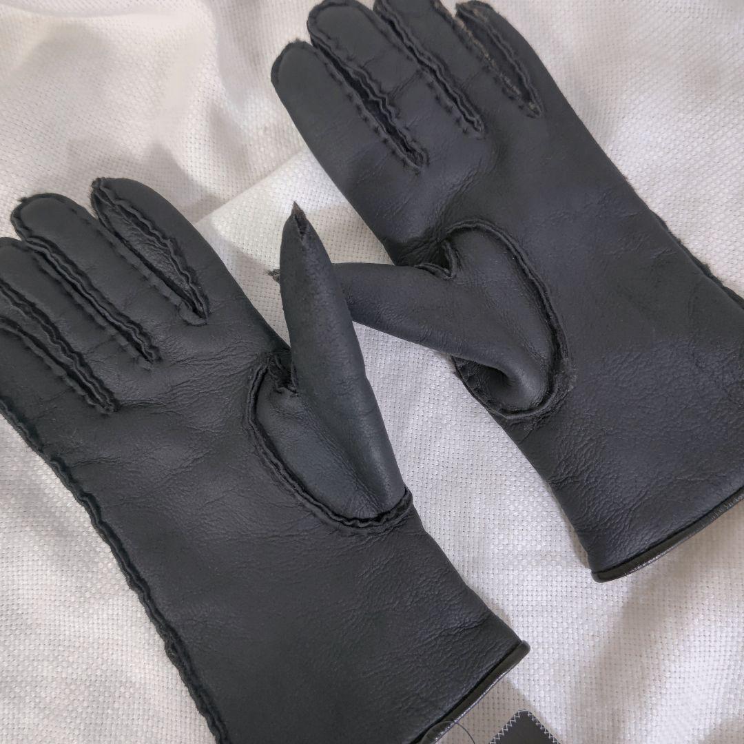 エルメネジルドゼニアErmenegildo Zegnaムートンレザーグローブ手袋