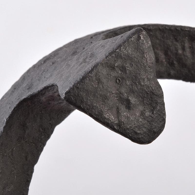 茶道具　釜師　畠春斎作　細川家伝来　五徳　蓋置　共布共箱　V　R8840