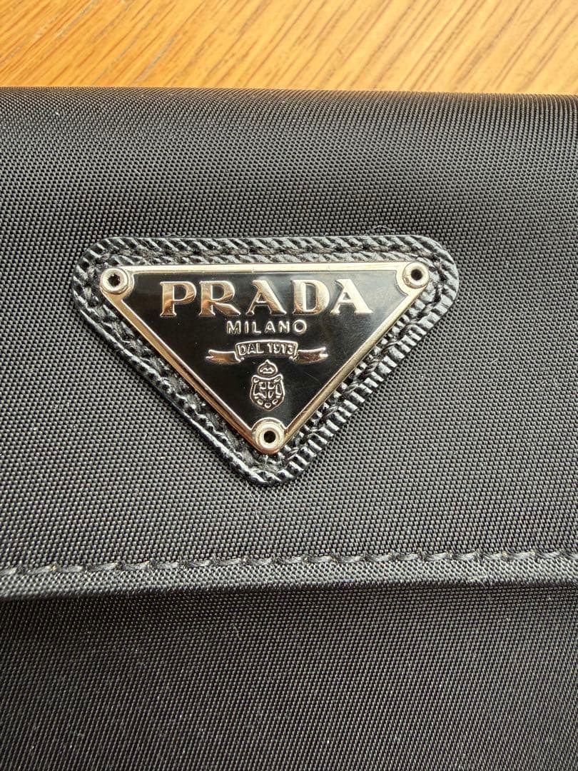 PRADA M510 Tessuto Nero 三つ折り財布