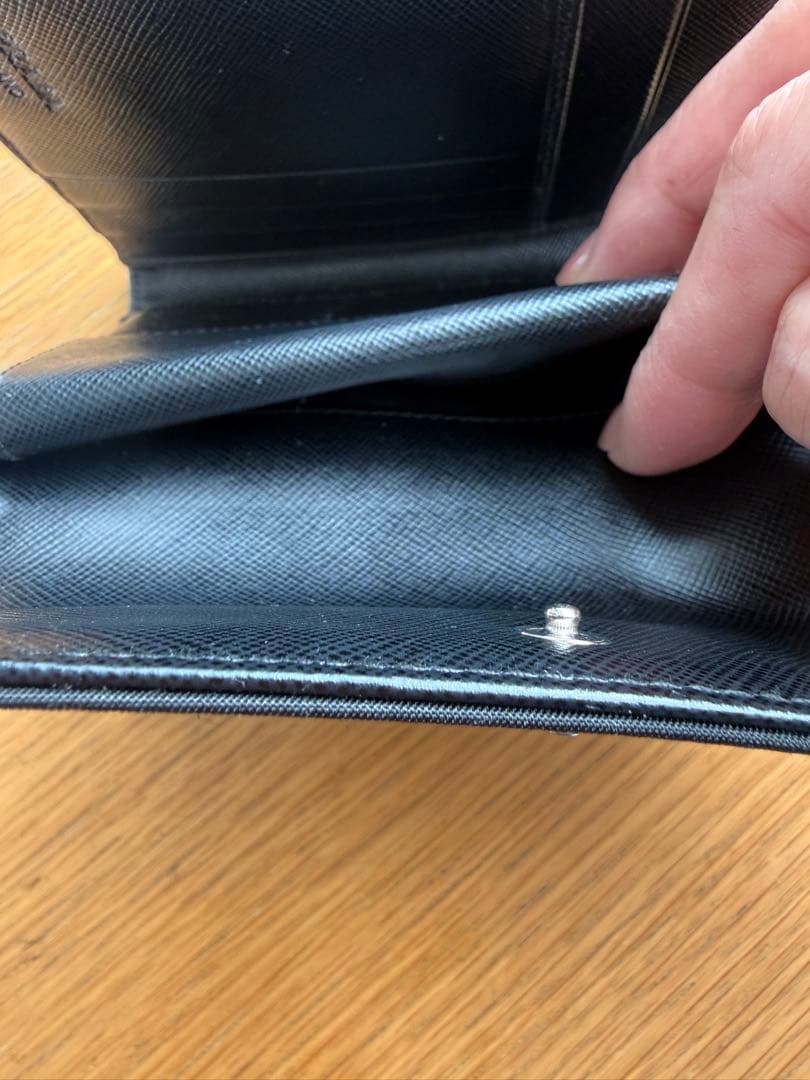 PRADA M510 Tessuto Nero 三つ折り財布