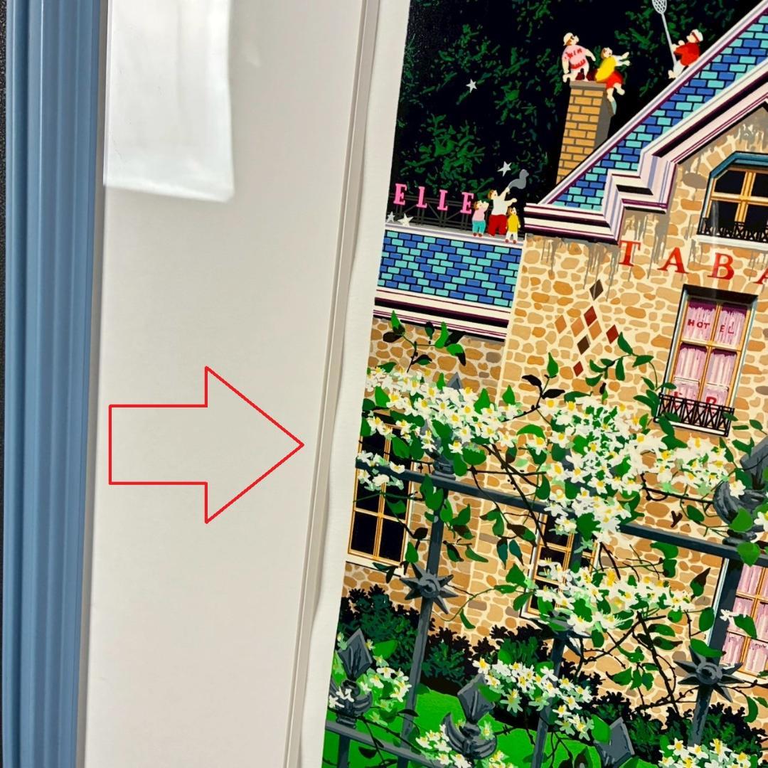 ヒロ・ヤマガタ「ミルキーウェイ」シルクスクリーン 直筆サイン入り 額縁入り