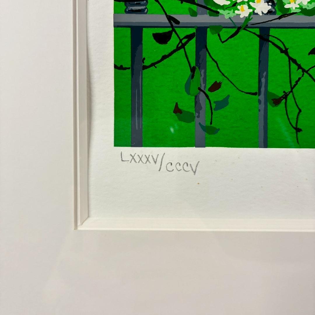 ヒロ・ヤマガタ「ミルキーウェイ」シルクスクリーン 直筆サイン入り 額縁入り