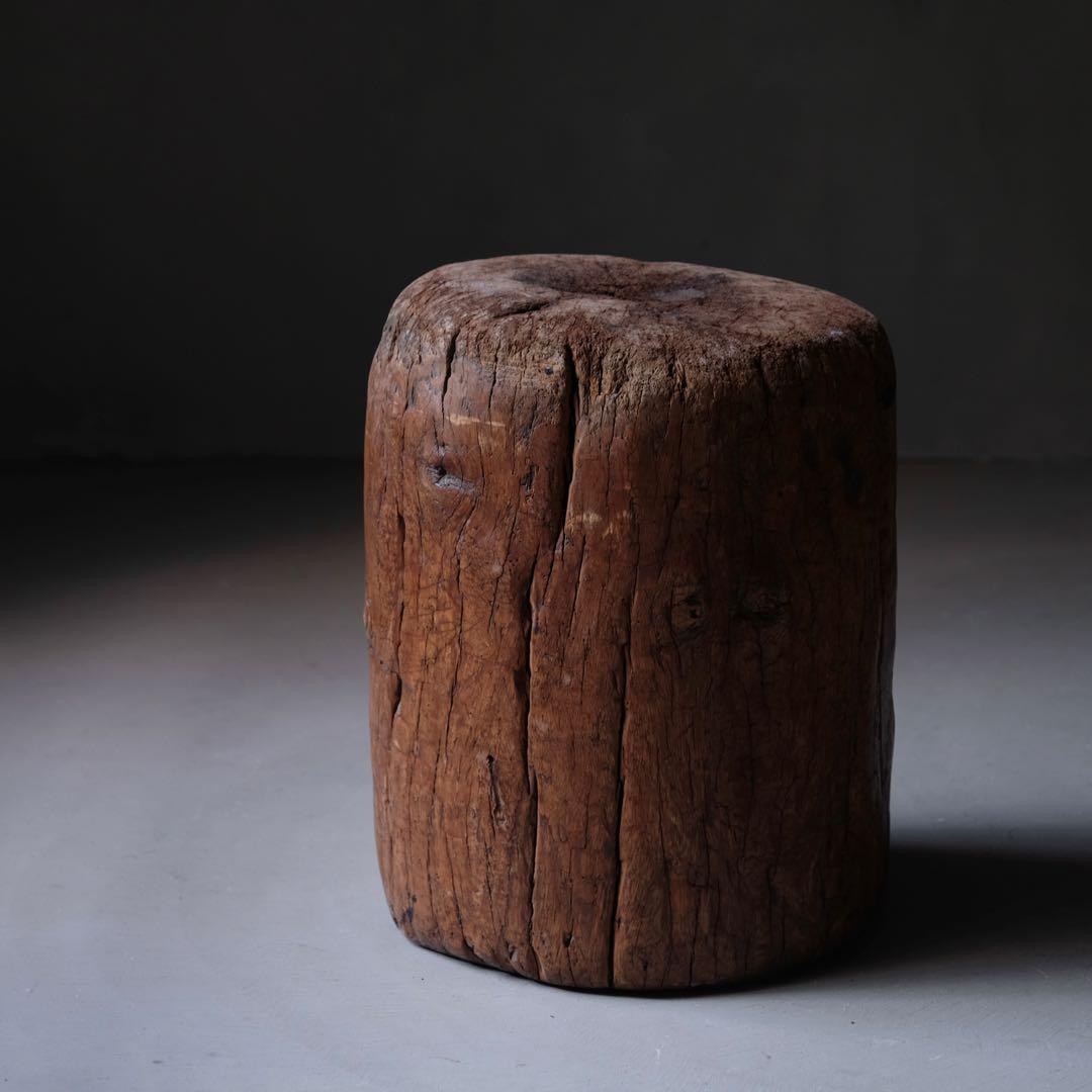 東南アジア 古い木鉢　臼 こね鉢 プランター オブジェ 古道具 アンティーク