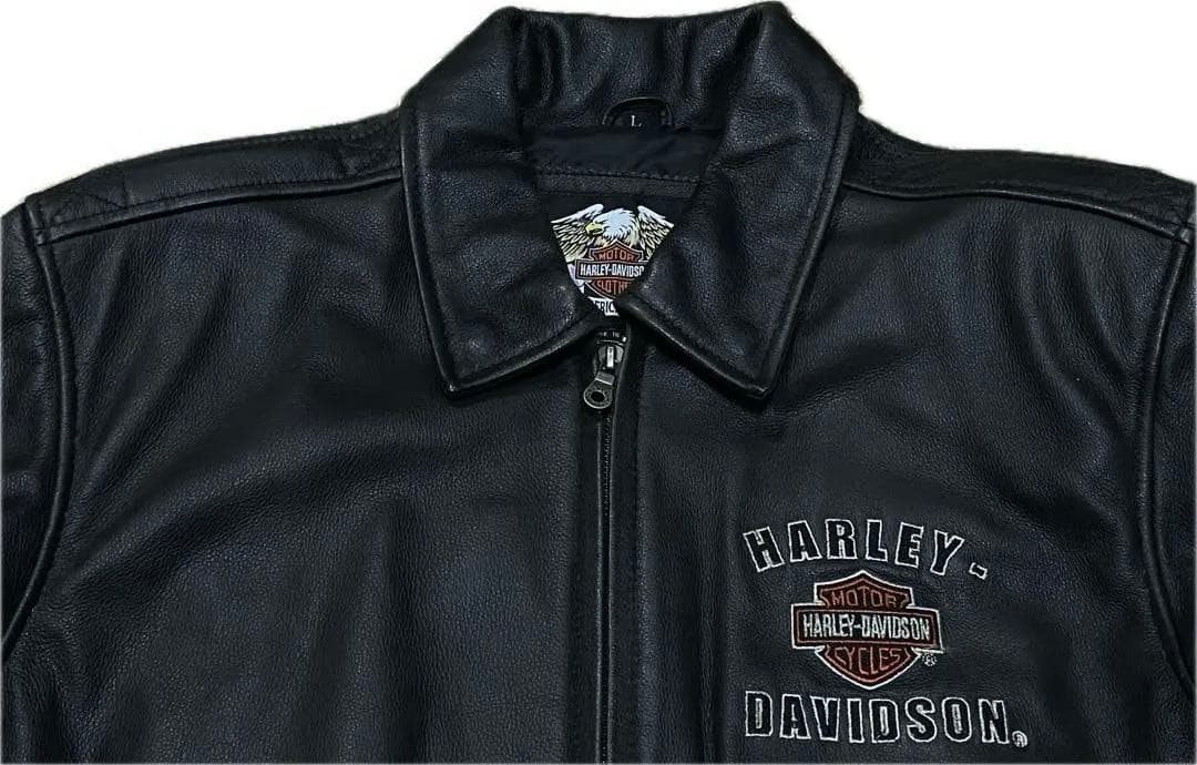 TA様 ハーレーダビッドソン シングル ライダース レザージャケット 両面刺繍