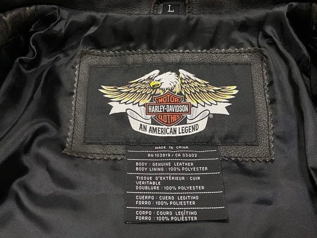 TA様 ハーレーダビッドソン シングル ライダース レザージャケット 両面刺繍