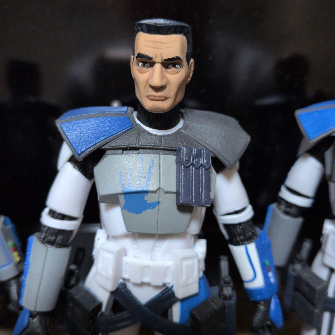 スターウォーズ　アークトルーパー　クローンウォーズアニメフェイス　カスタム　３体