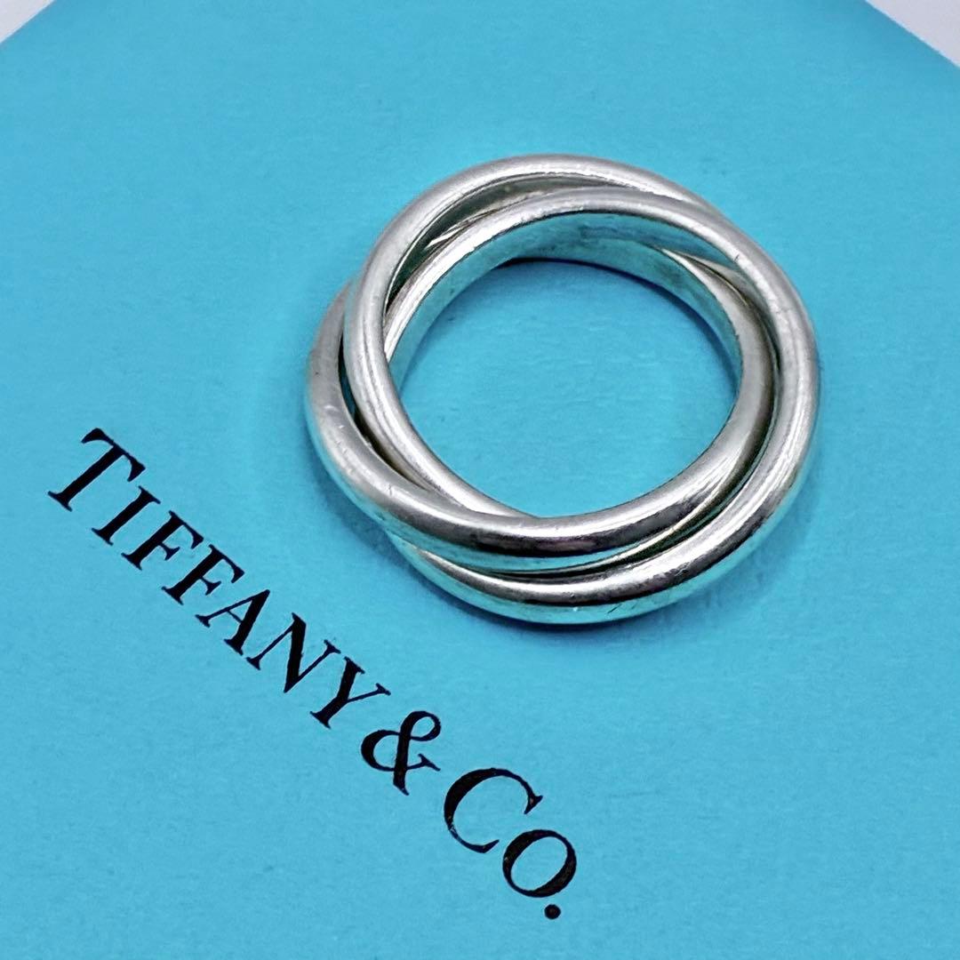 【美品】ティファニー 11号 トリニティリング 3連 シルバー925 指輪