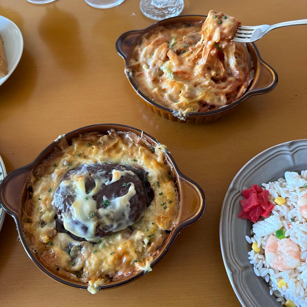 洋食店メニュー商品ケース　　 (実物大)食品サンプルセット￼