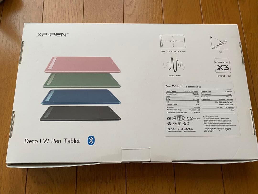 XP-PEN Deco LW Bluetooth 板タブ スマホ対応 ブラック