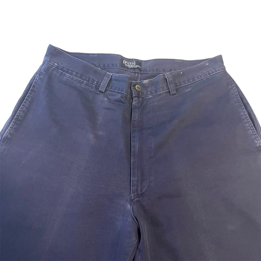 USA製 ポロラルフローレン 初期タグ ポロチノ ネイビー フェード W34