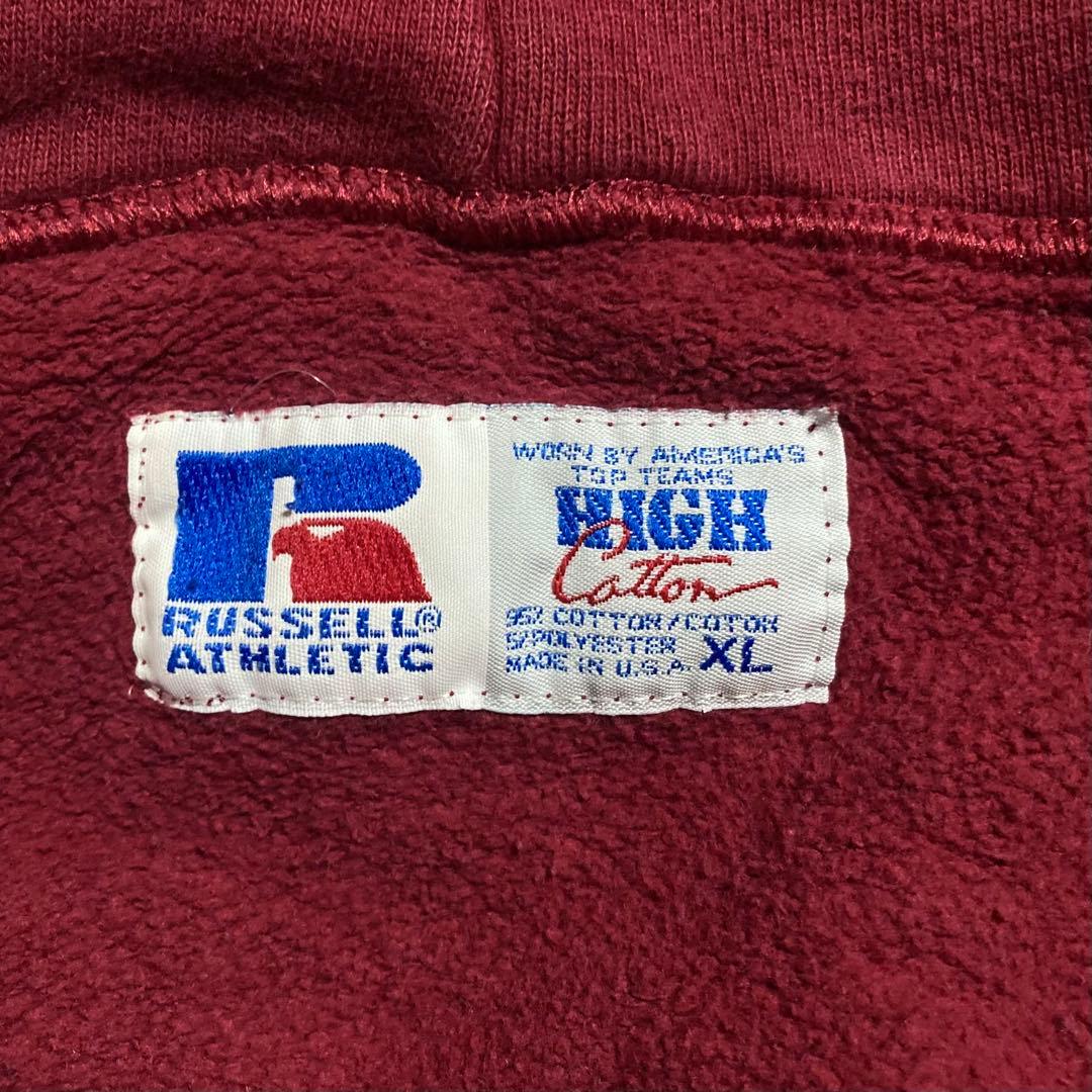 ラッセル 90s USA製 スウェット ヘンリーネック フーディー パーカー