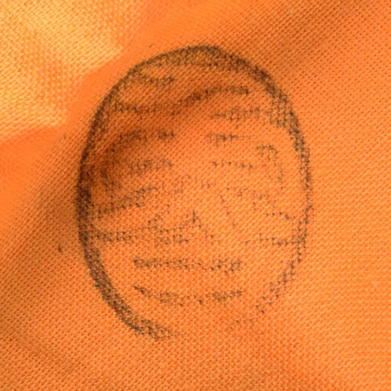 北大路魯山人作　織部焼　於里辺　茶碗　共布共箱　M　R8123