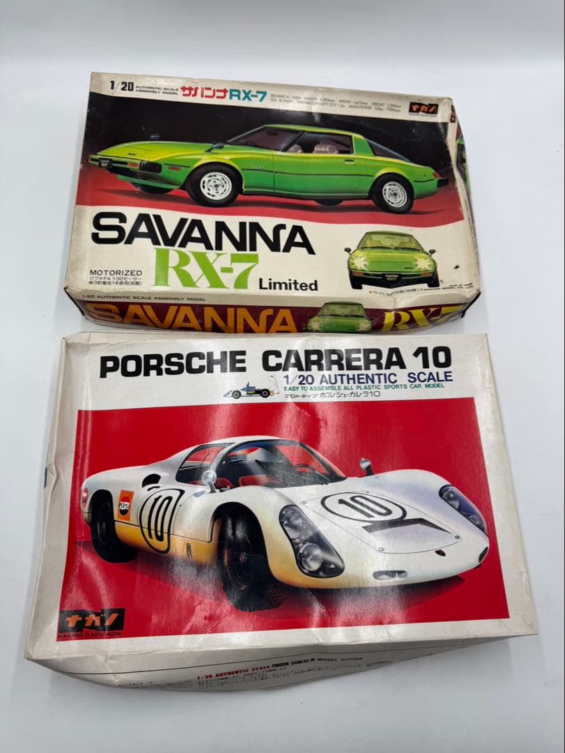 ナガノ　サバンナ　RX-7 ポルシェ　カレラ10 プラモデル