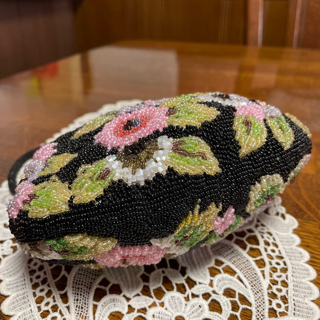 花柄ビーズバック