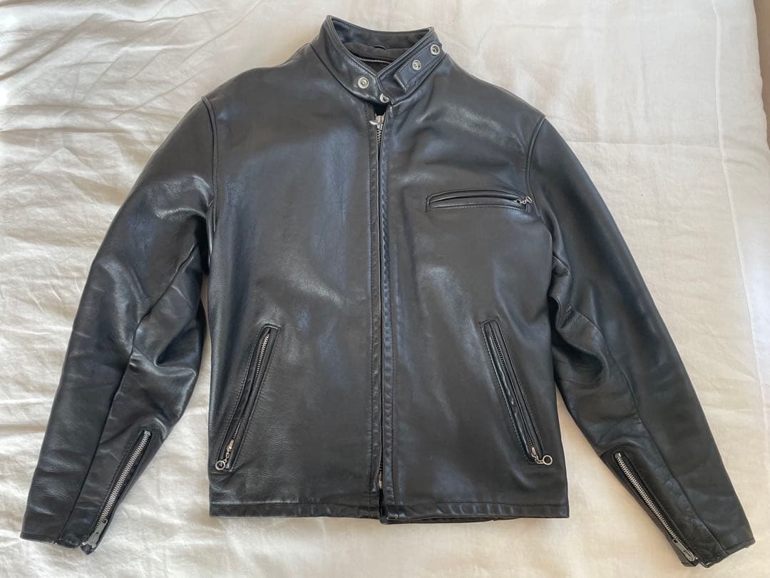 【説明文必読！】【訳あり特価！】Schott シングルライダース　size:40